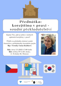 Přednáška: korejština v praxi - soudní překladatelství