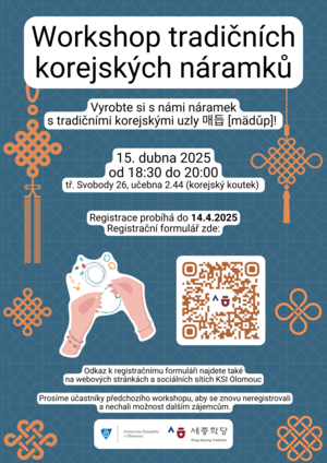 Workshop tradičních korejských náramků 2