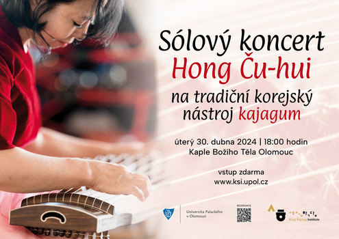 Sólový koncert na tradiční korejský nástroj kajagum - Hong Ču-hui